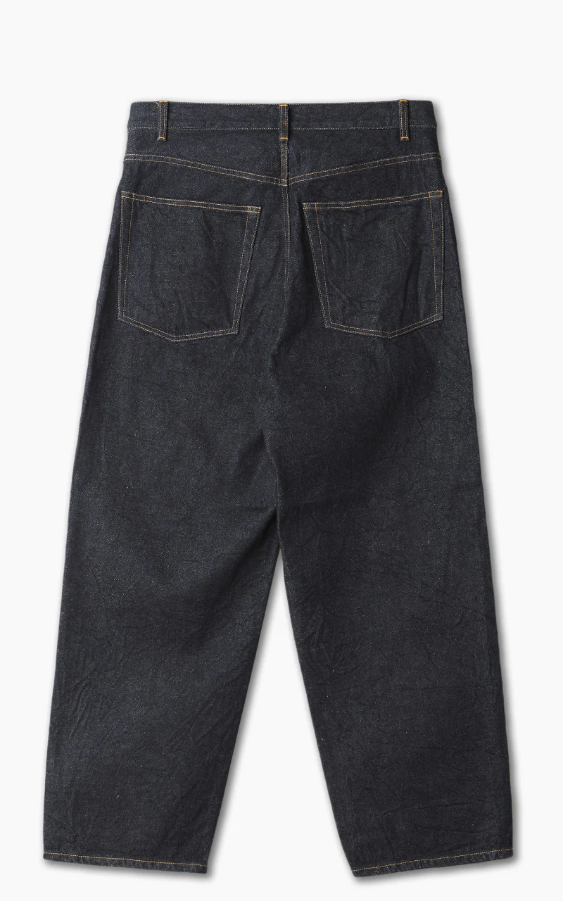 YLÈVE 13.5oz Denim Baggy Trousers Indigo - Image 3