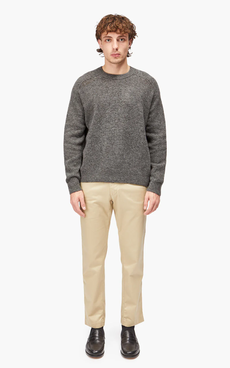 YLÈVE Wool Boucle Knit Pullover Grey - Image 2